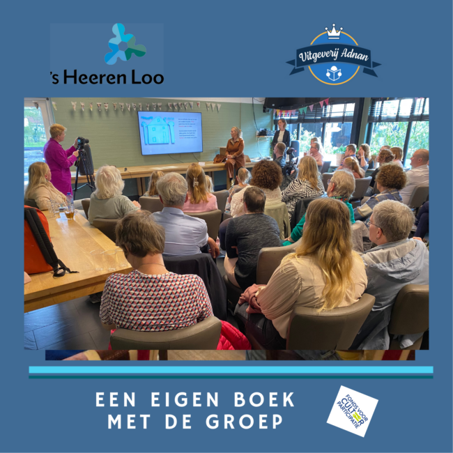 Een prentenboek maken met bewoners van een zorginstelling met laag iq.